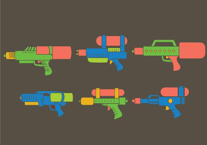 Vector de armas de agua