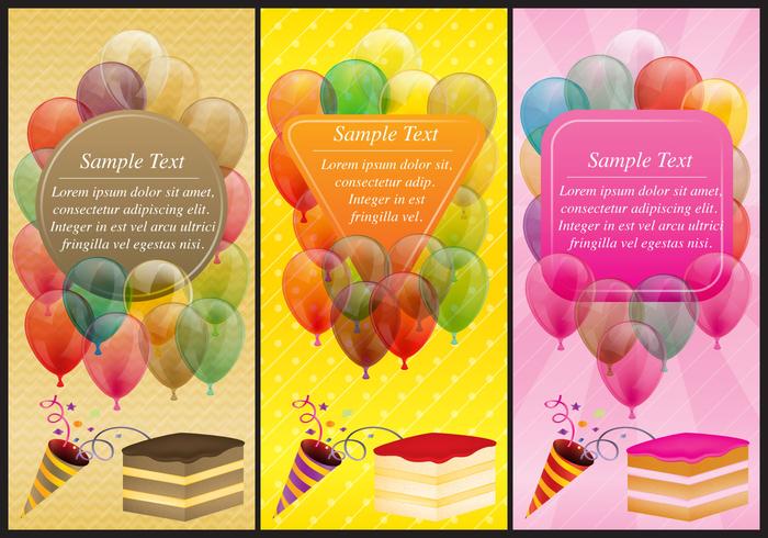 Party Templates vector