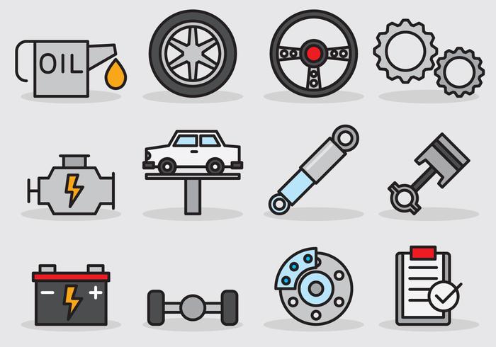 Cute Car Service Icon vector