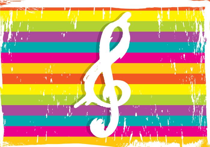 Violin Key On Colorful Background Violin Key On Colorful Background
