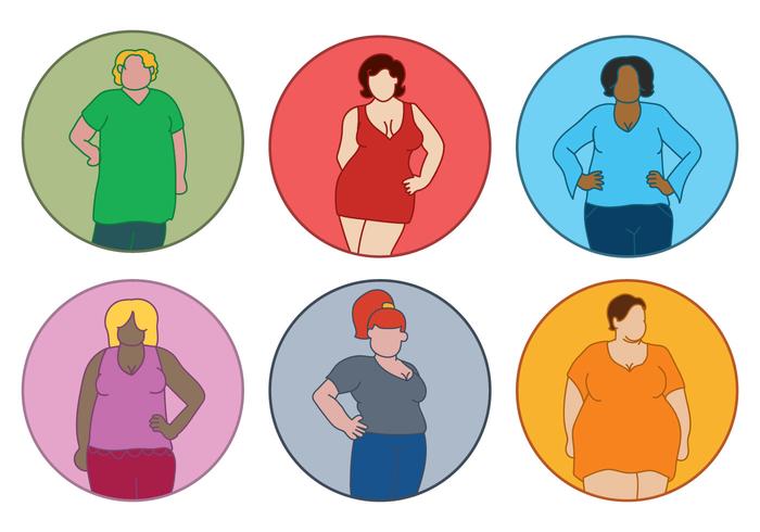 Fat Women Vector