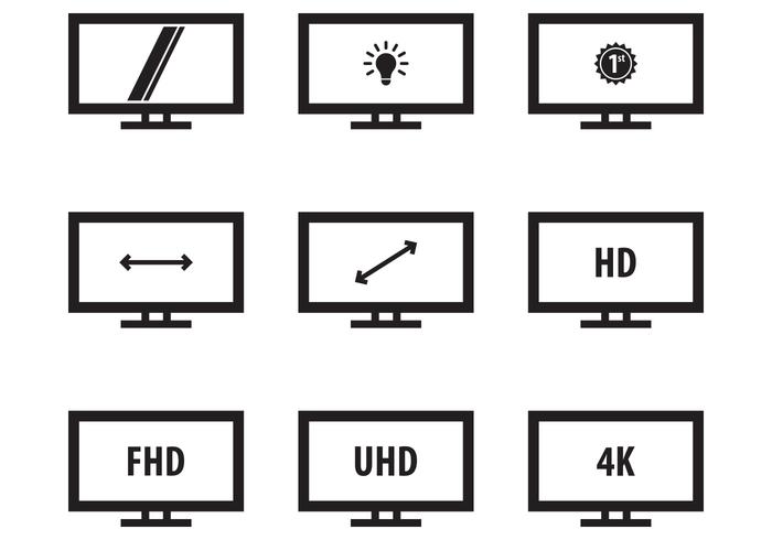 Free Led Icon Monitor vector