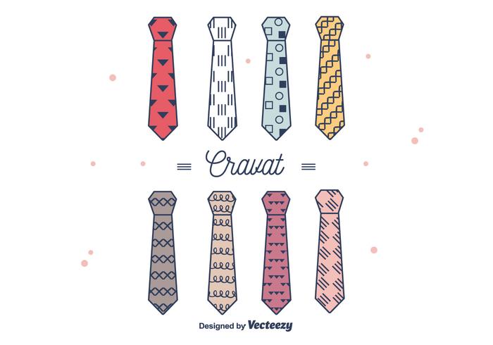 Hipster Style Cravat Vector