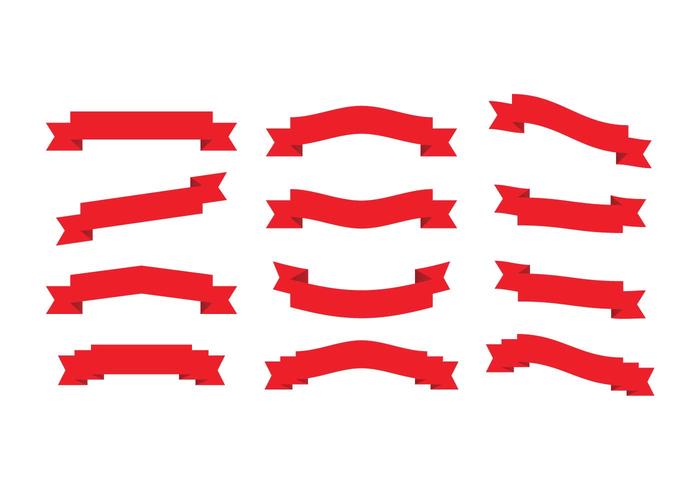 Red Ribbons vector
