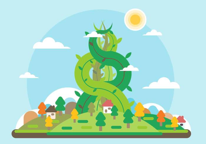 Free Beanstalk Vector Free Beanstalk Vector