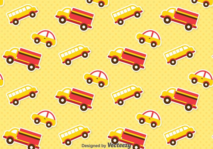 Cute Transportation Pattern vector