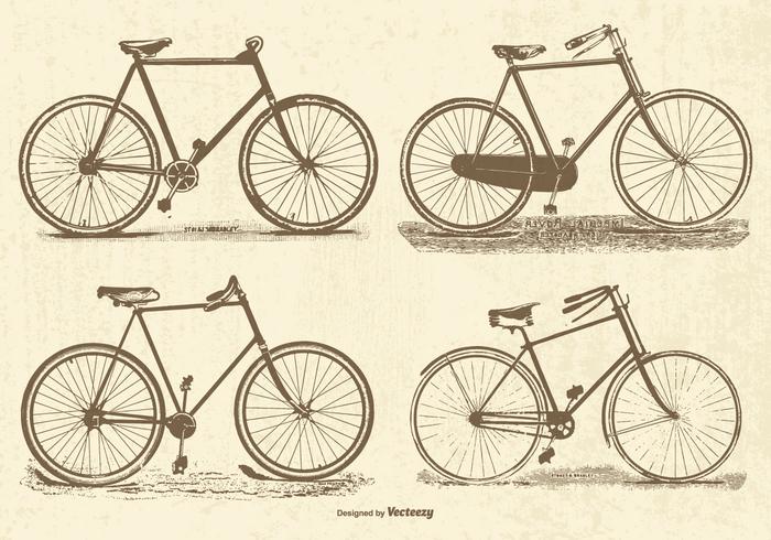 Vintage Vector Bicycles Vintage Vector Bicycles