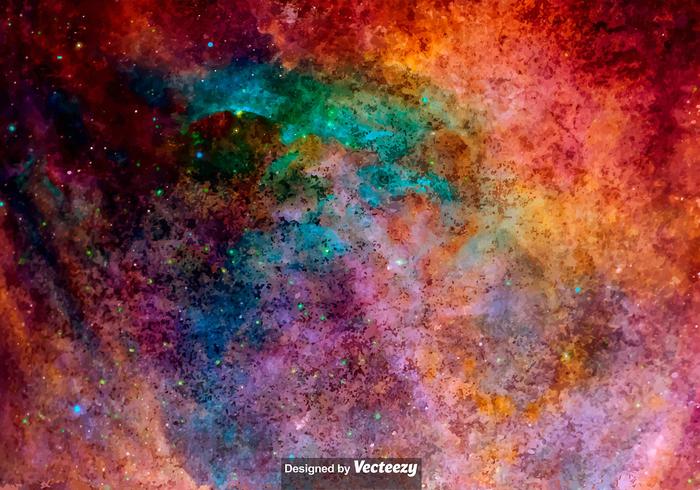 Vector Watercolored Outer Space Texture