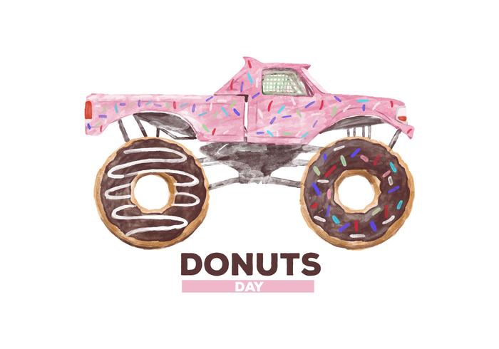 Free Donuts Watercolor Vector Free Donuts Watercolor Vector