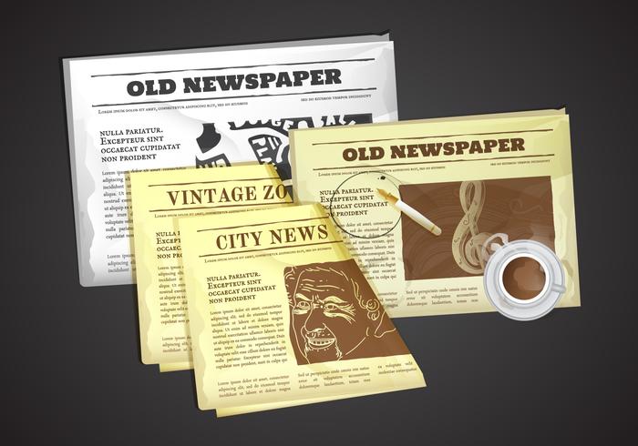 Free Old Newspaper Vector Illustration