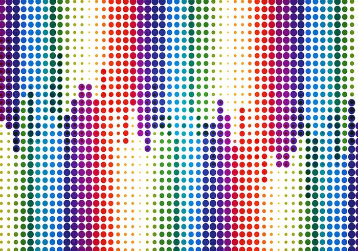 Free Vector Colorful Halftone Background