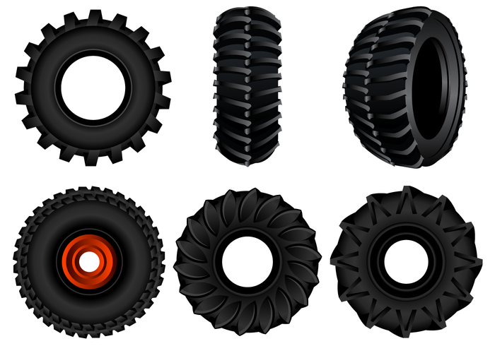 Libre Tractor Tire Vector