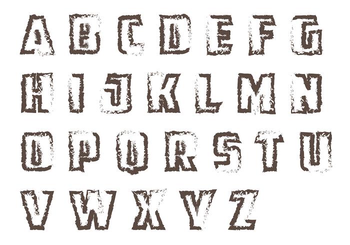 Grunge Letras Vector Pack Grunge Letras Vector Pack