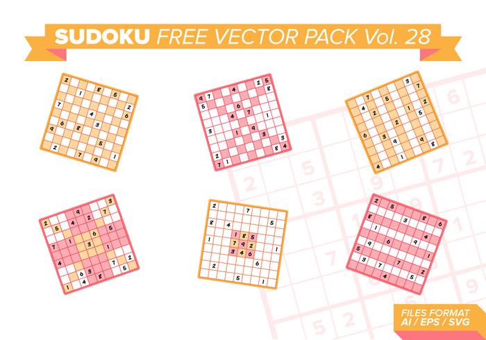 Sudoku Free Vector Pack Vol. 28 Sudoku Free Vector Pack Vol. 28