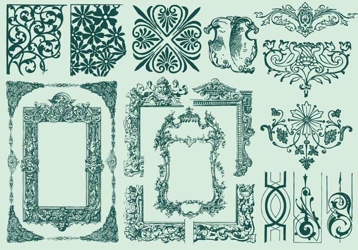 Ornamental Frames And Dividers vector