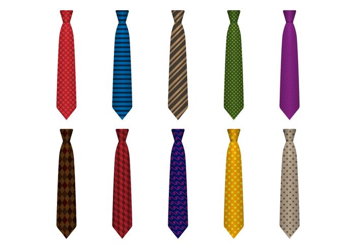 Free Set of Classical Ties Vector Free Set of Classical Ties Vector