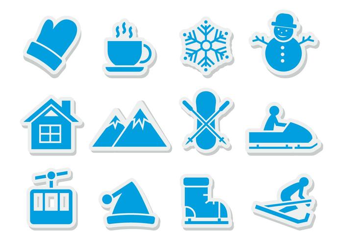 Free Winter Icons Vector