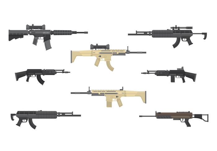 Free Assault Rifles Vector