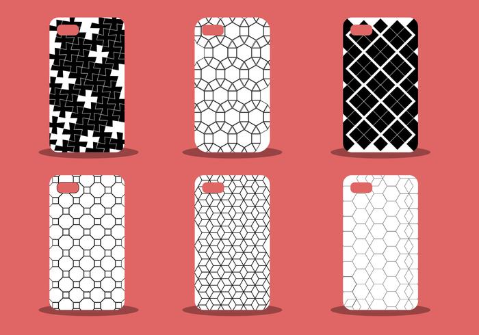 Trendy Phone Case Pattern Vector Set