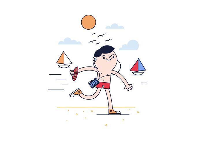 Free Runner Vector