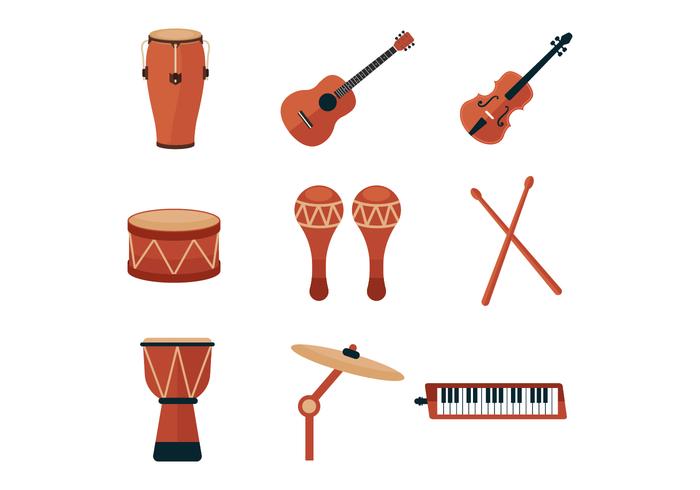 Free Music Instrument and Percussion Icons Free Music Instrument and Percussion Icons