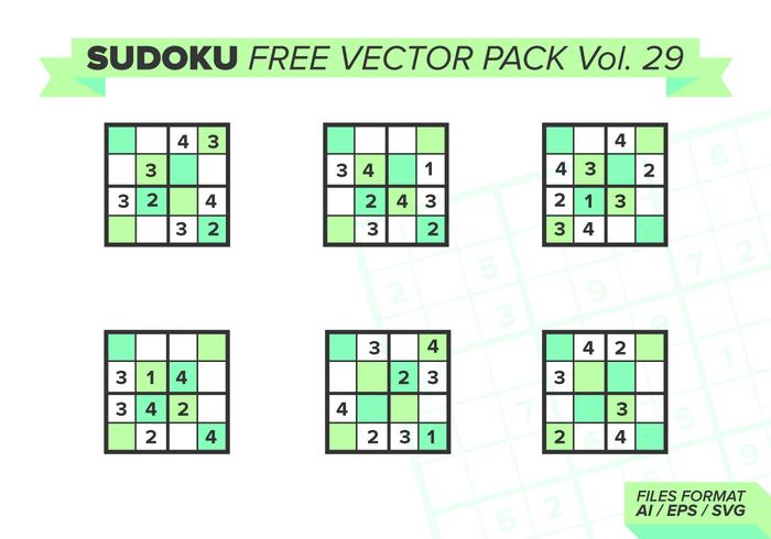 Sudoku Free Vector Pack Vol. 29 Sudoku Free Vector Pack Vol. 29