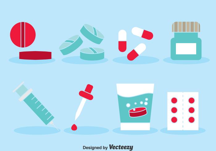 Medicine Icons Set vector