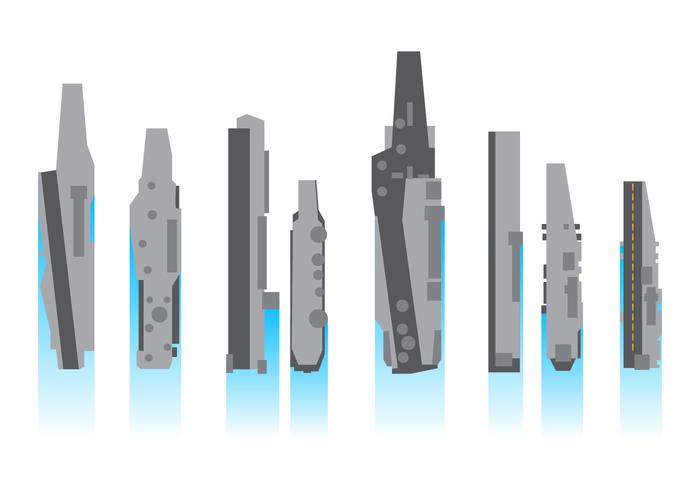 Free Upside Aircraft Carrier Vector