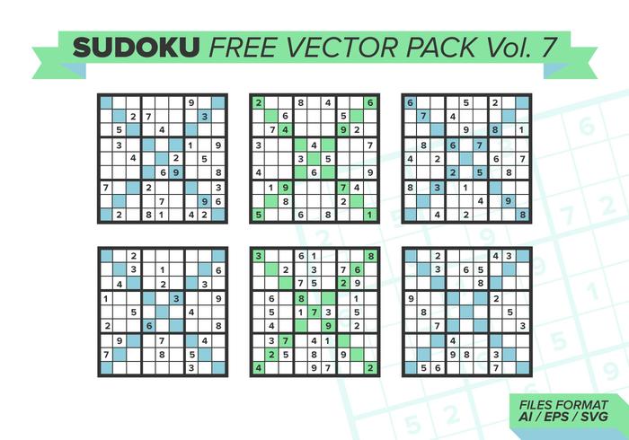 Sudoku Free Vector Pack Vol. 7 Sudoku Free Vector Pack Vol. 7