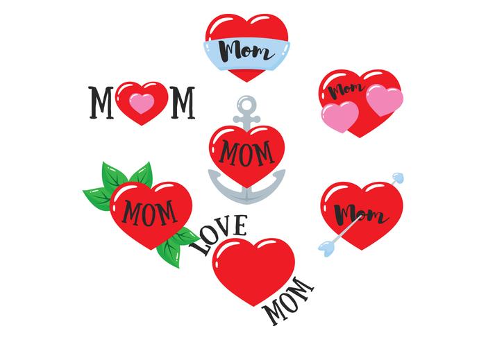 Mom Tattoo Vector