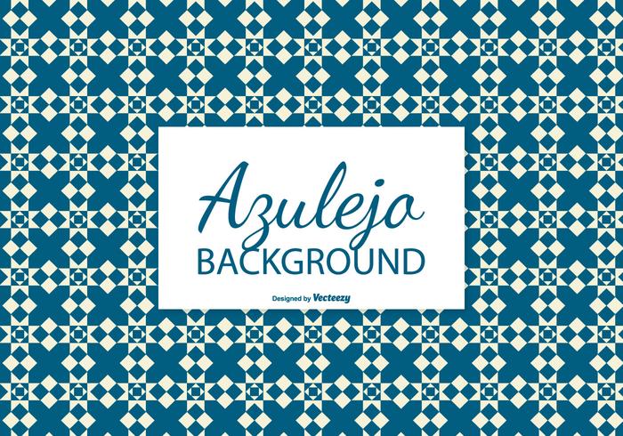 Diamond Azulejo Tile Background vector