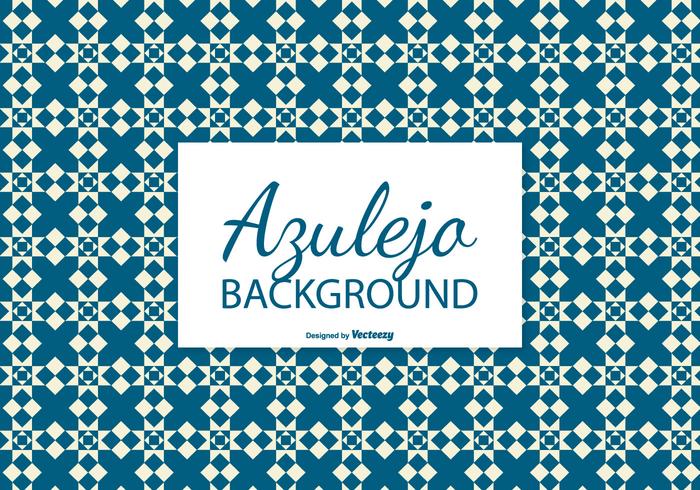 Diamond Azulejo Tile Background vector