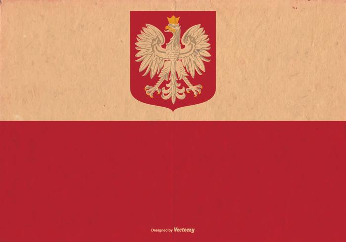 Old Poland Flag Vector Old Poland Flag Vector