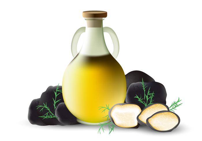 Truffles Oil In Vector