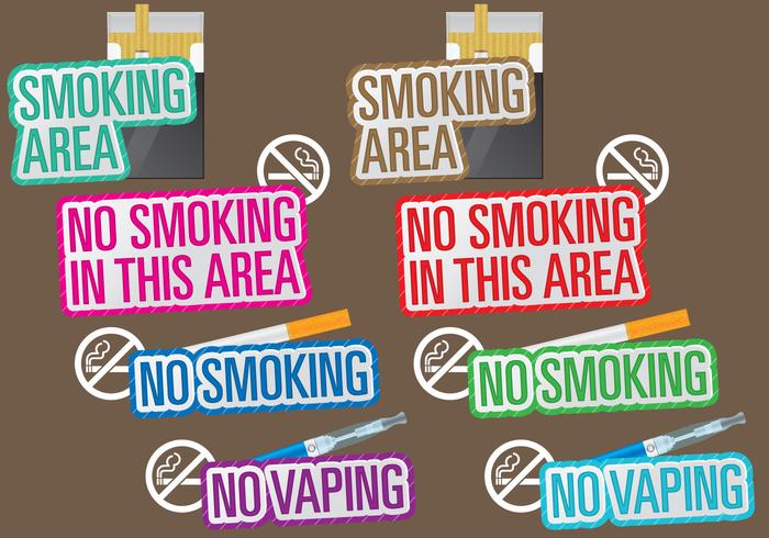 No Smoking Titles vector