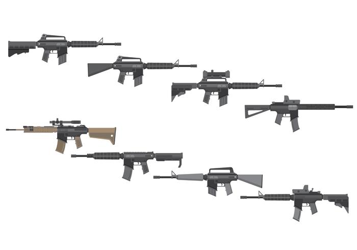 Free Assault Rifles Vector