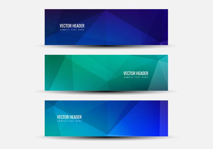 Free Vector Colorful Headers