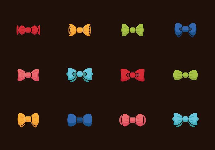 Bow Tie Colors Vintage vector