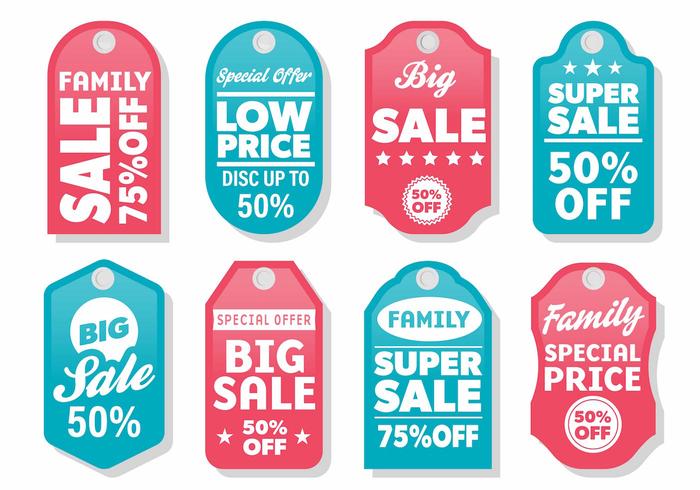 Free Modern Label Sale Vector