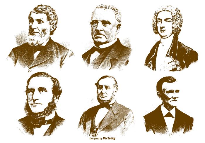 Vintage People Vectors Vintage People Vectors