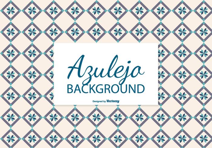 Creamy Azulejo Tile Background vector