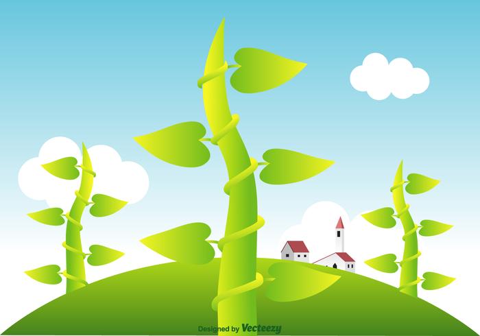 Free Beanstalk Vector Landscape