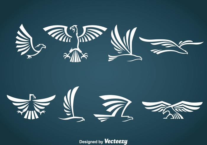 White Eagle Symbol Vector