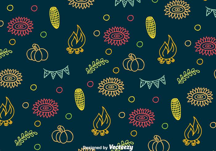 Festa Junina Colorful Pattern vector