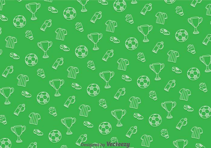 Soccer Green Pattern vector