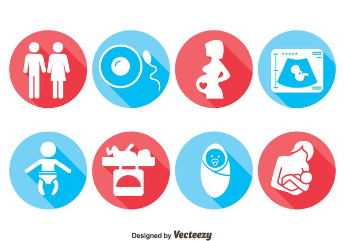 Pregnant Icons Vector