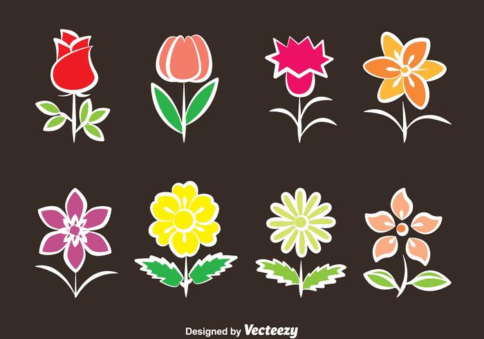 Colección de Flores Vector