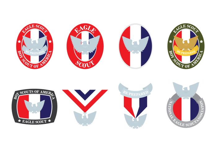 Placas de Eagle Scout vector