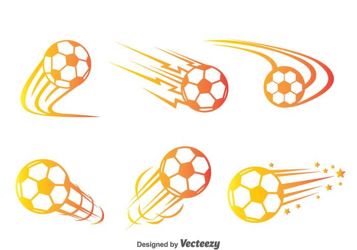 Vector de movimiento de balón de fútbol