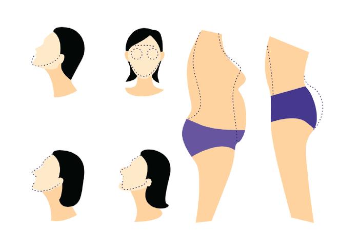 Plastic Surgery Vector Icons